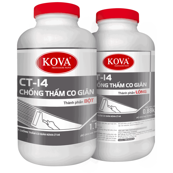 Chất chống thấm co giãn KOVA CT-14 (Bộ 2 thành phần)