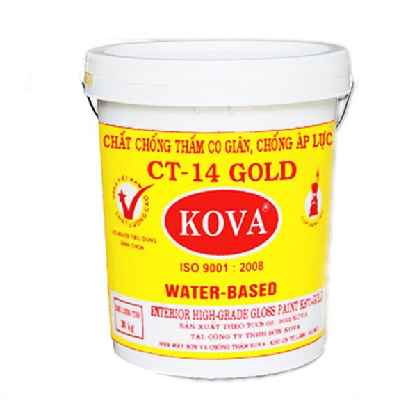 Chất chống thấm co giãn, chống áp lực ngược cho xi măng, bê tông CT-14 GOLD – thùng 20kg