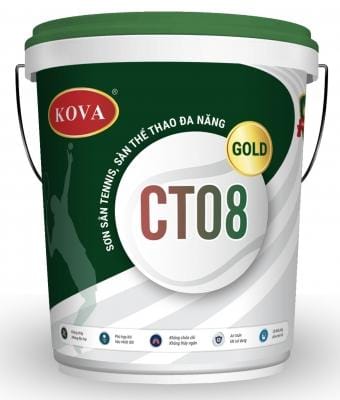Sơn Kova sơn sân tennis, sàn thể thao CT08-Gold-20kg