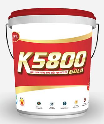 Sơn Kova bán bóng cao cấp ngoài trời K5800-GOLD – thùng 4kg