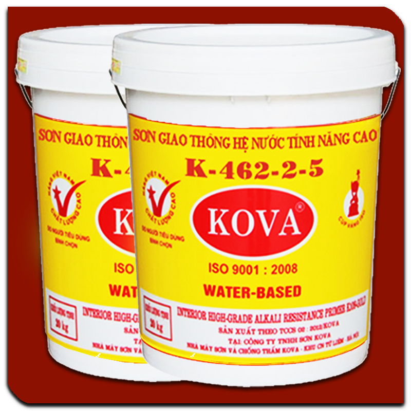 Sơn KOVA kẻ vạch bê tông nhựa, bê tông xi măng, tấm chắn con lươn K462