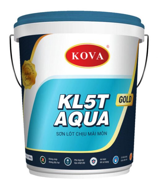 Sơn Kova lót chịu mài mòn KL-5T-AQUA GOLD – thùng 4kg