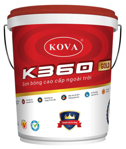 Sơn Kova siêu bóng cao cấp ngoài trời K360-GOLD – thùng 4kg