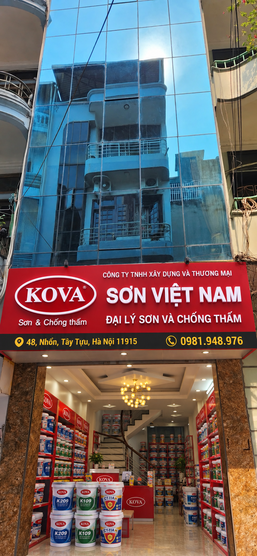 Đại lý sơn Kova Cơ sở 2 48 Nhổn, Minh Khai